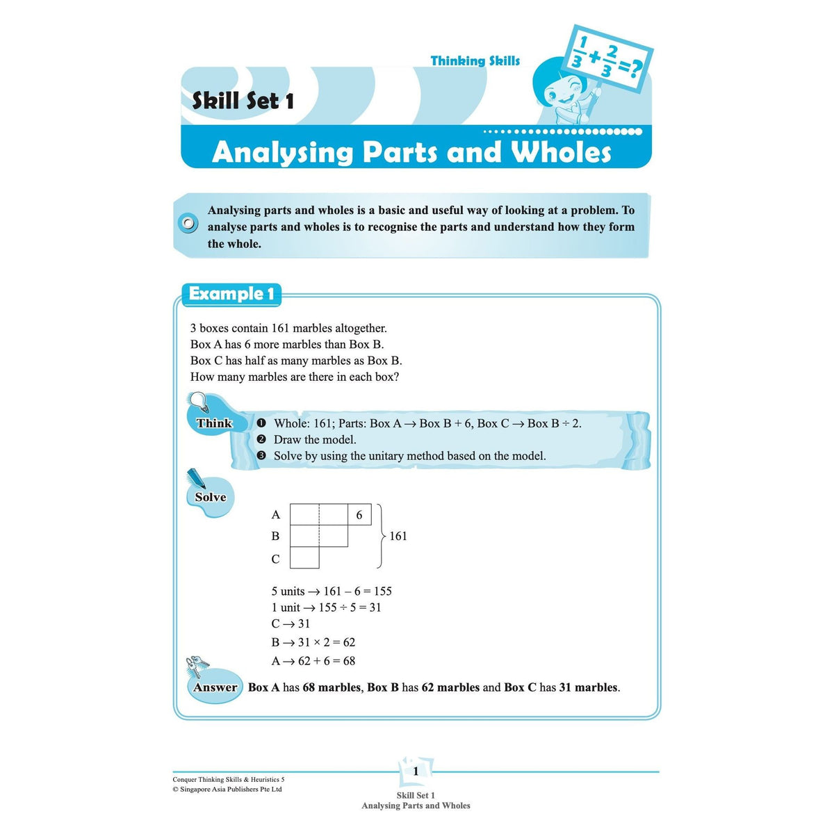Conquer Thinking Skills & Heuristics for Primary Levels Workbook 5