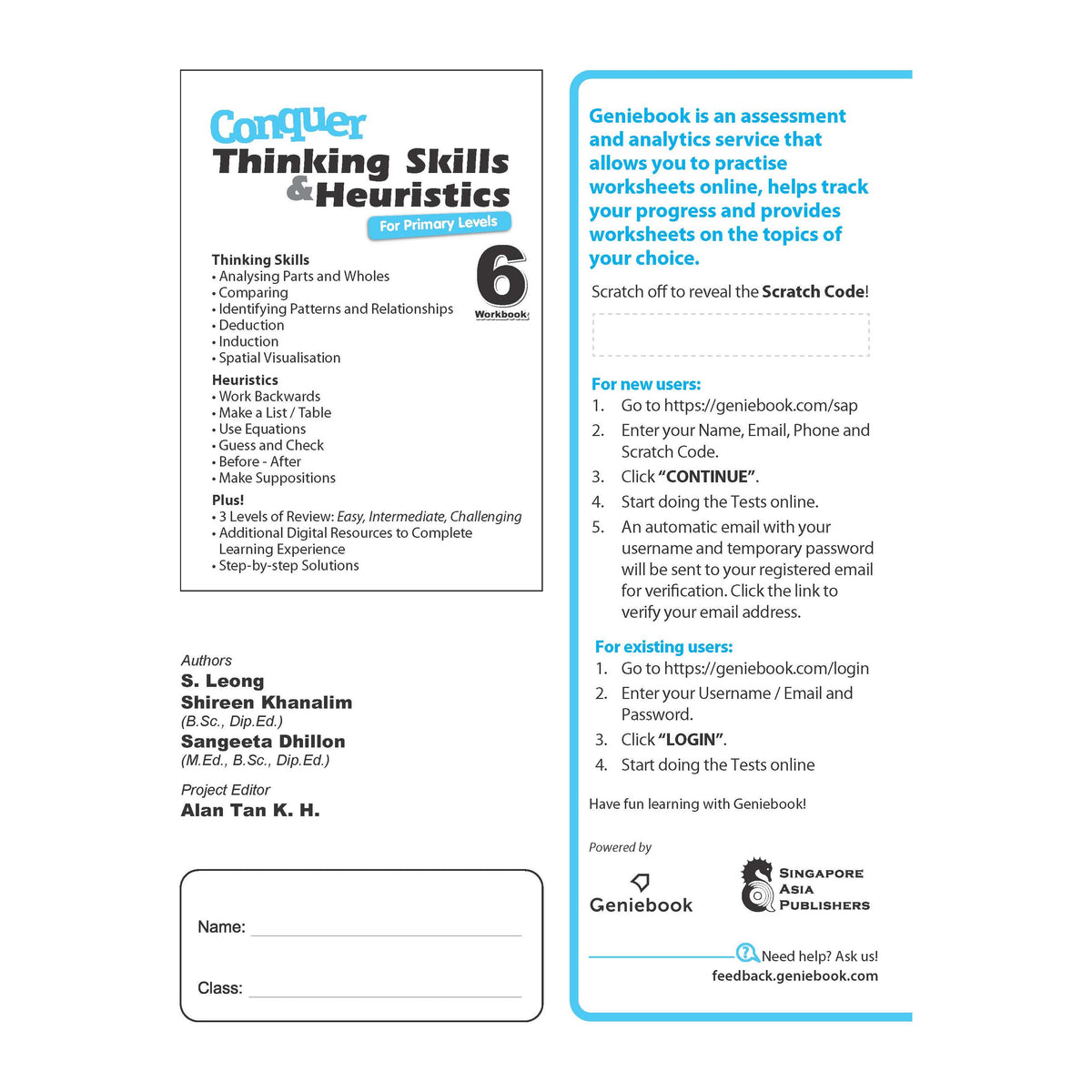 Conquer Thinking Skills & Heuristics for Primary Levels Workbook 6