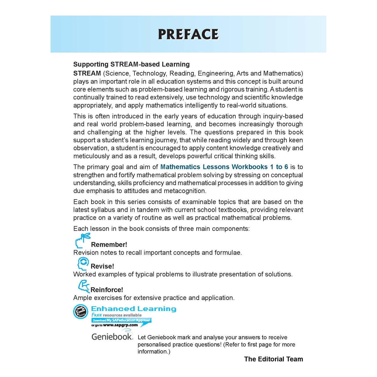 Mathematics Lessons Workbook 6