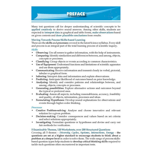 Conquer Science Process Skills Lower Block 3/4