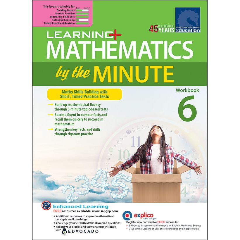 Learning+ MATHEMATICS by the MINUTE Workbook 6