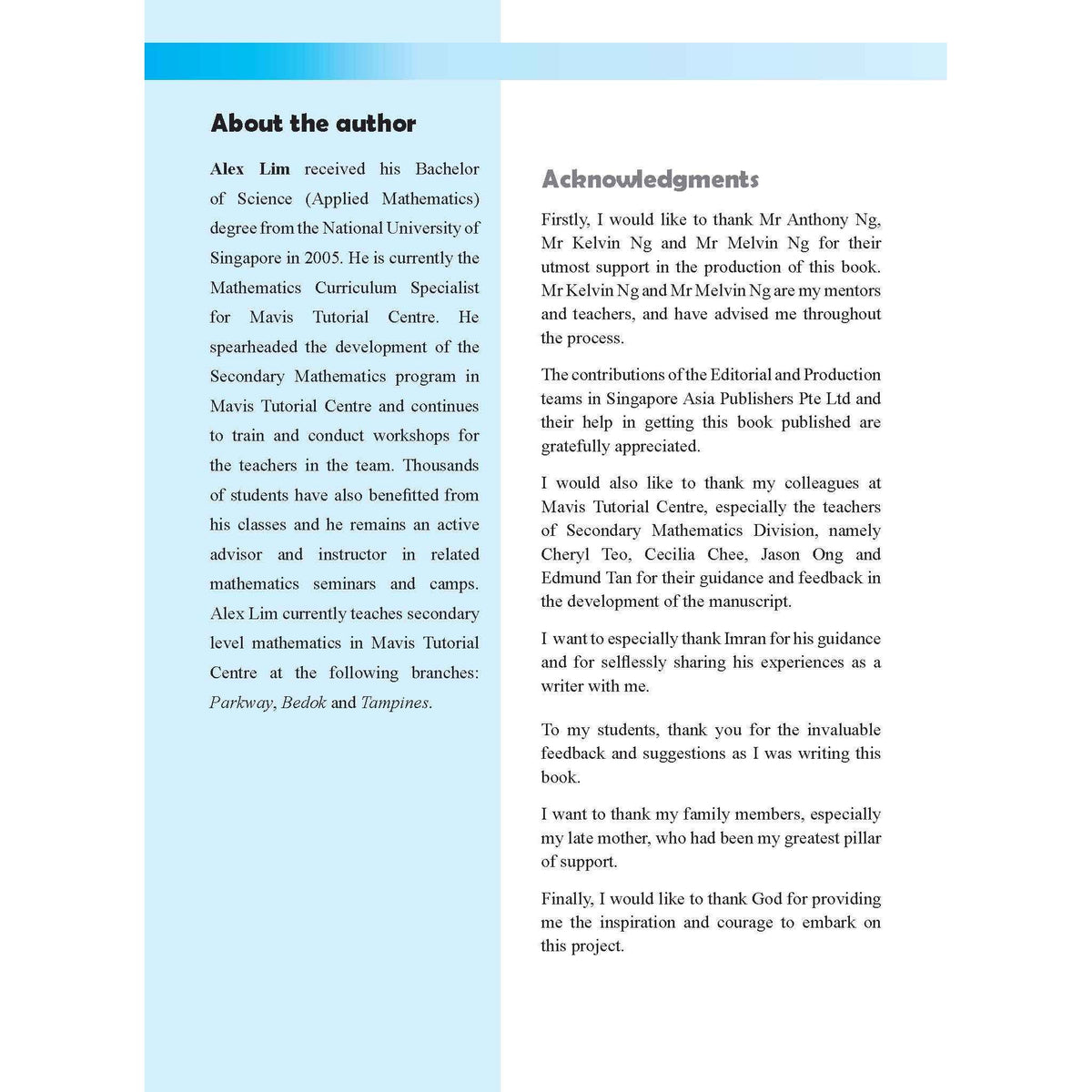 INTEGRATED MATHEMATICS ALGEBRA SECONDARY 2