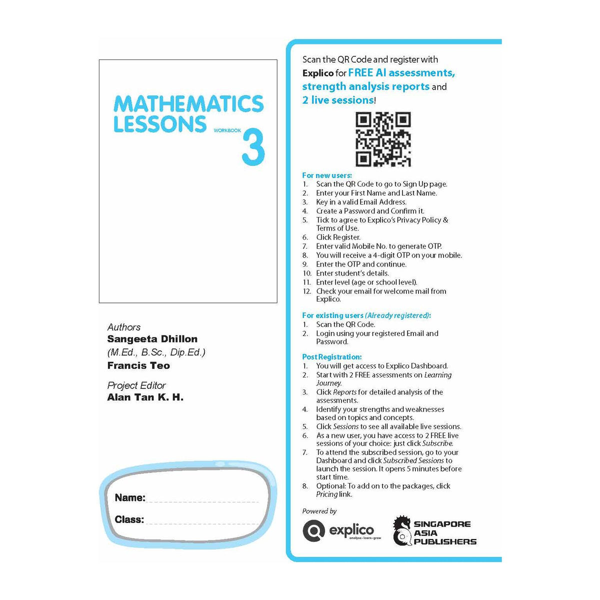 Mathematics Lessons Workbook 3