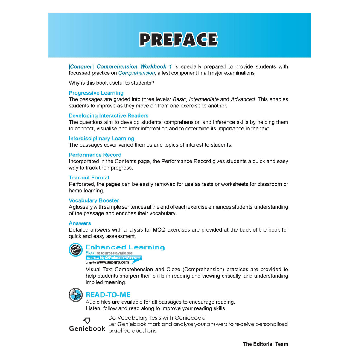 Conquer Comprehension Workbook 1