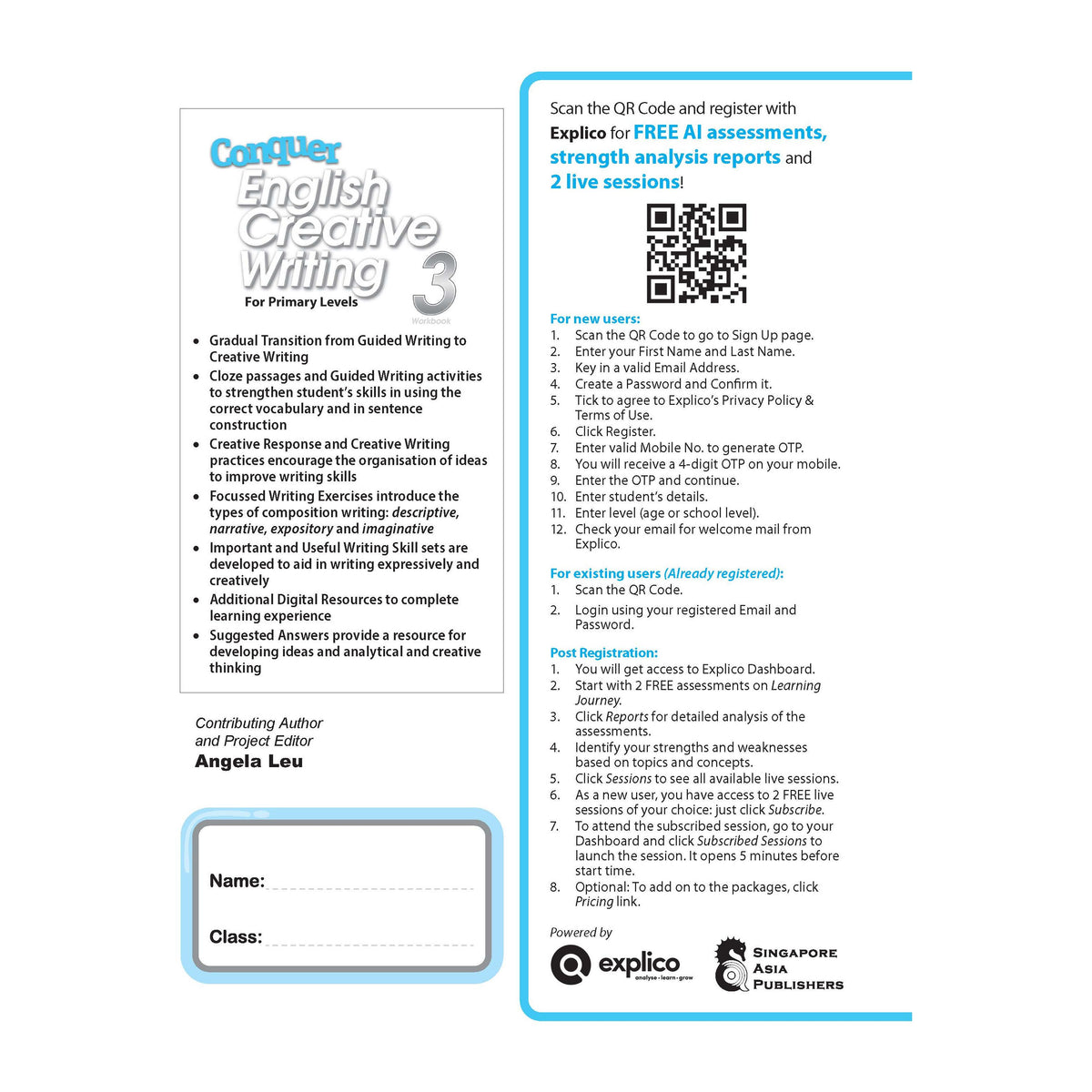 Conquer English Creative Writing Workbook 3