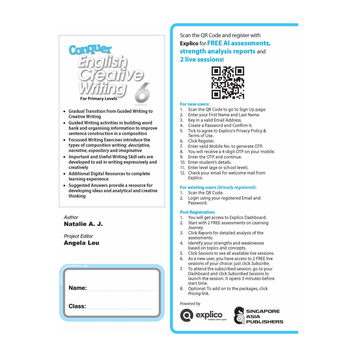 Conquer English Creative Writing Workbook 6