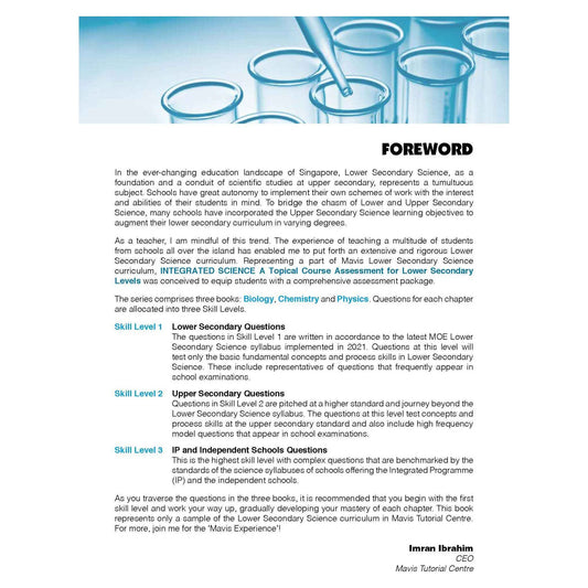 INTEGRATED SCIENCE CHEMISTRY (Lower Secondary Levels)