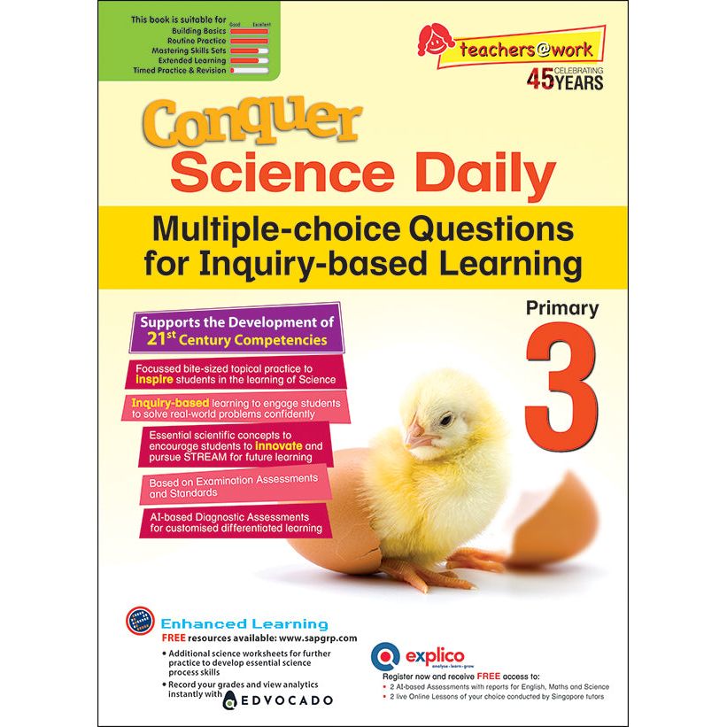 Conquer Science Daily MCQ for Inquiry-based Learning Primary 3