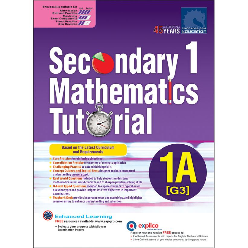 Secondary 1 Mathematics Tutorial 1A [G3]