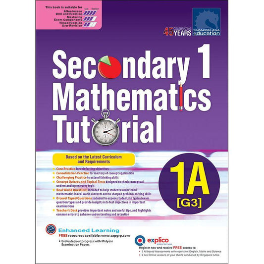 Secondary 1 Mathematics Tutorial 1A [G3]