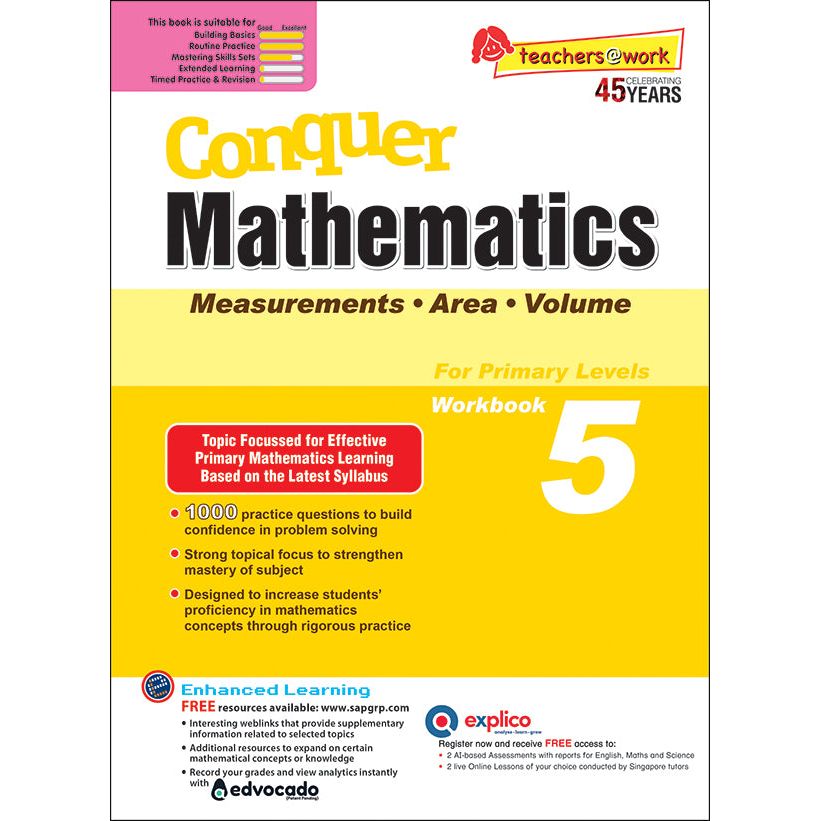 Conquer Mathematics Measurements . Area . Volume Book 5