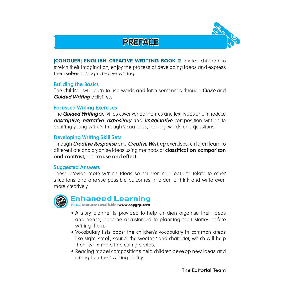 Conquer English Creative Writing Workbook 2