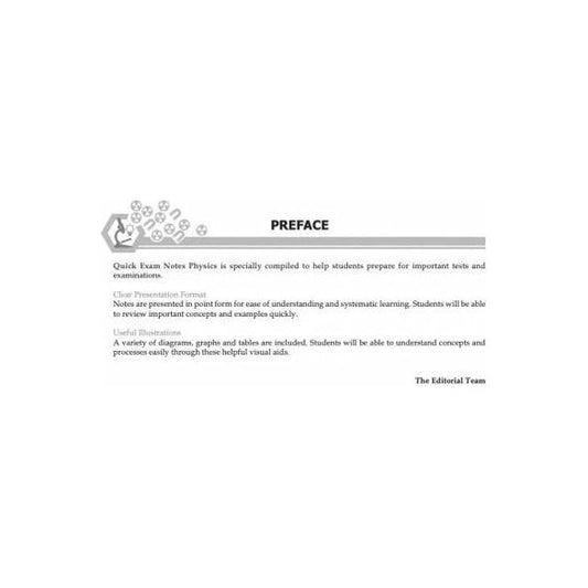 Quick Exam Notes - Physics