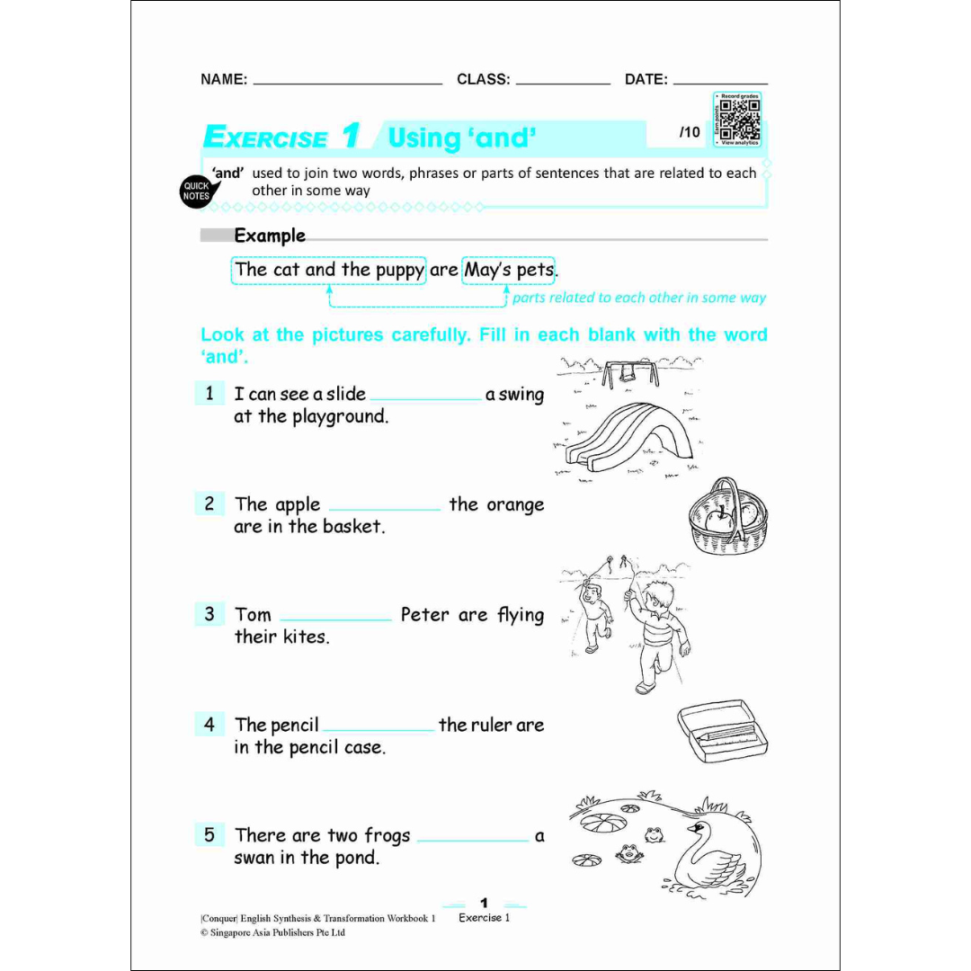 Conquer Synthesis & Transformation Workbook 1