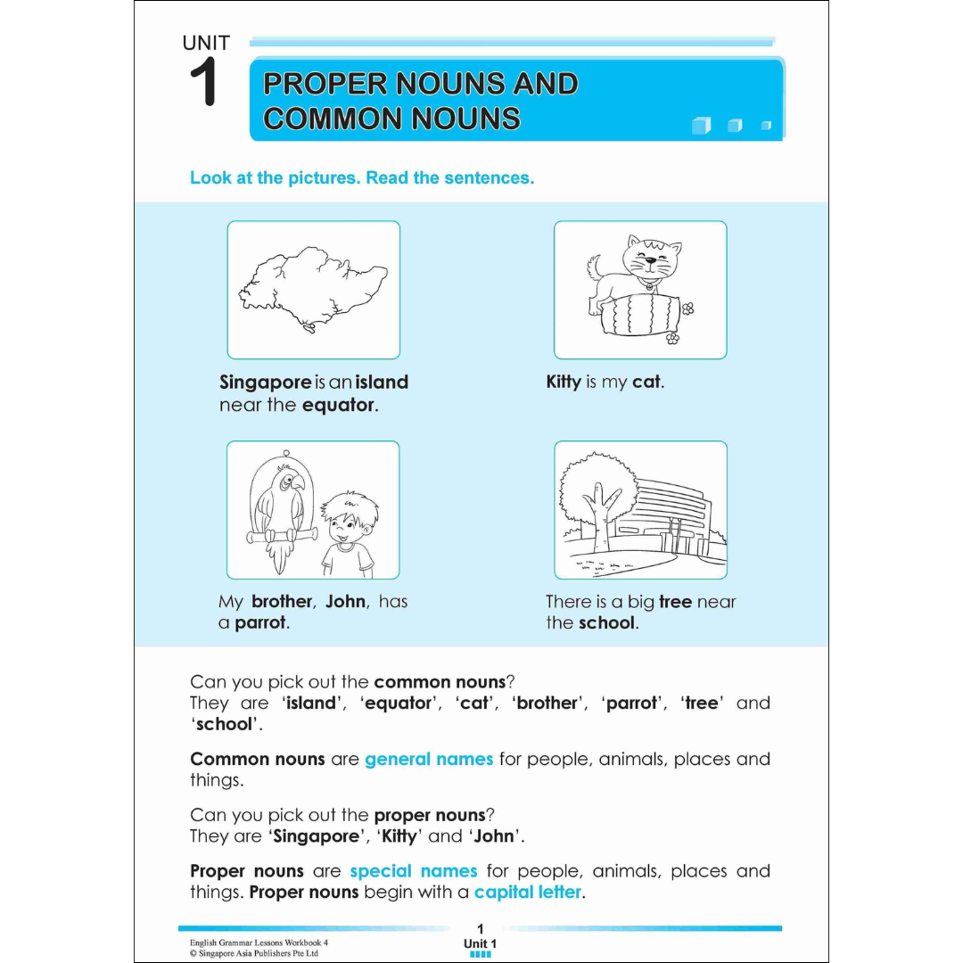 English Grammar Lessons Workbook 4