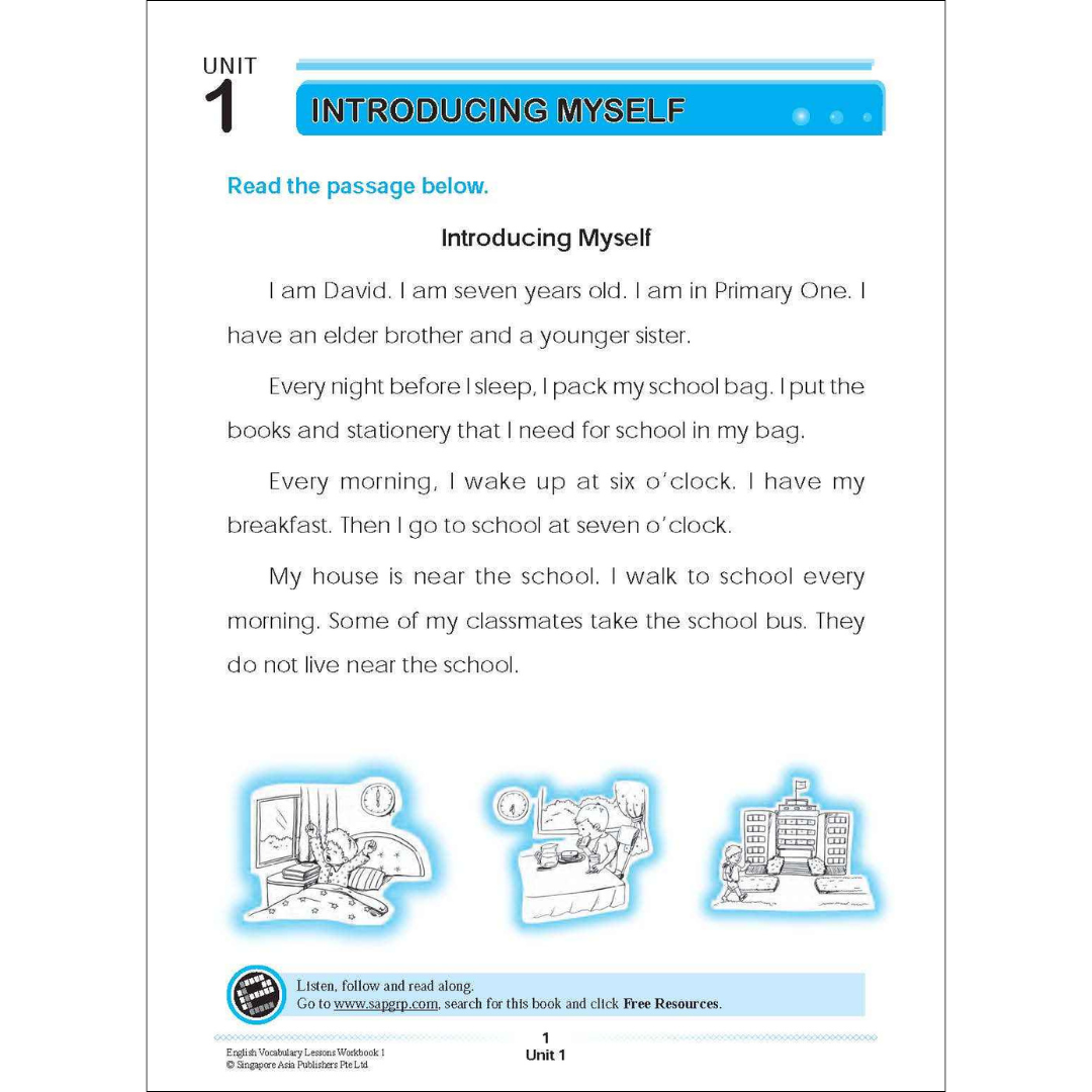 ENGLISH VOCABULARY LESSONS Workbook 1