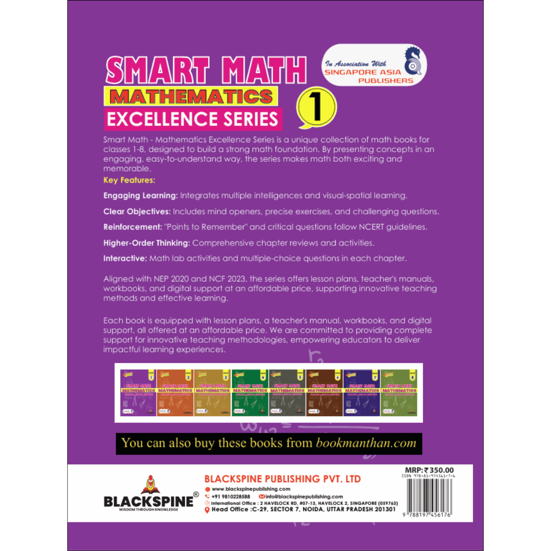 Smart Math Mathematics Excellence Series- Class 1