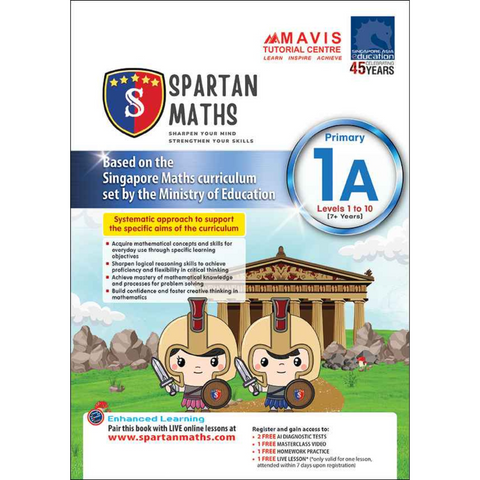 SPARTAN MATHS Primary 1A Levels 1-10
